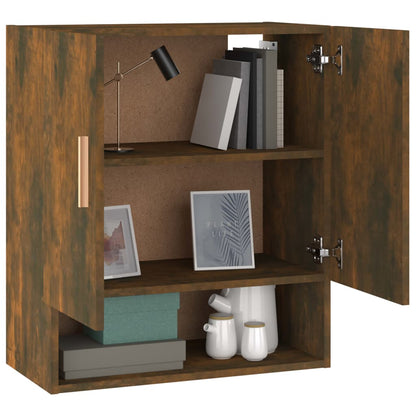 vidaXL Armoire murale chêne fumé 60x31x70 cm bois d'ingénierie