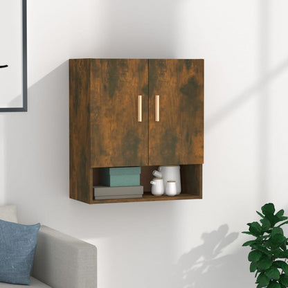 vidaXL Armoire murale chêne fumé 60x31x70 cm bois d'ingénierie
