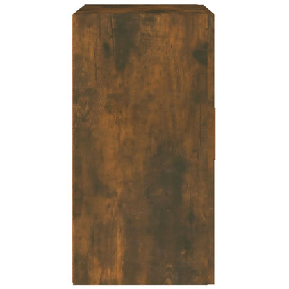 vidaXL Meuble haut mural chêne fumé 60x30x60 cm bois d'ingénierie