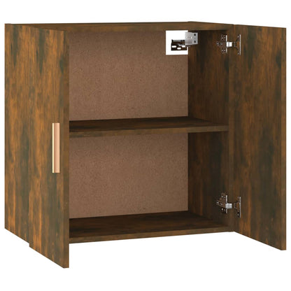vidaXL Meuble haut mural chêne fumé 60x30x60 cm bois d'ingénierie