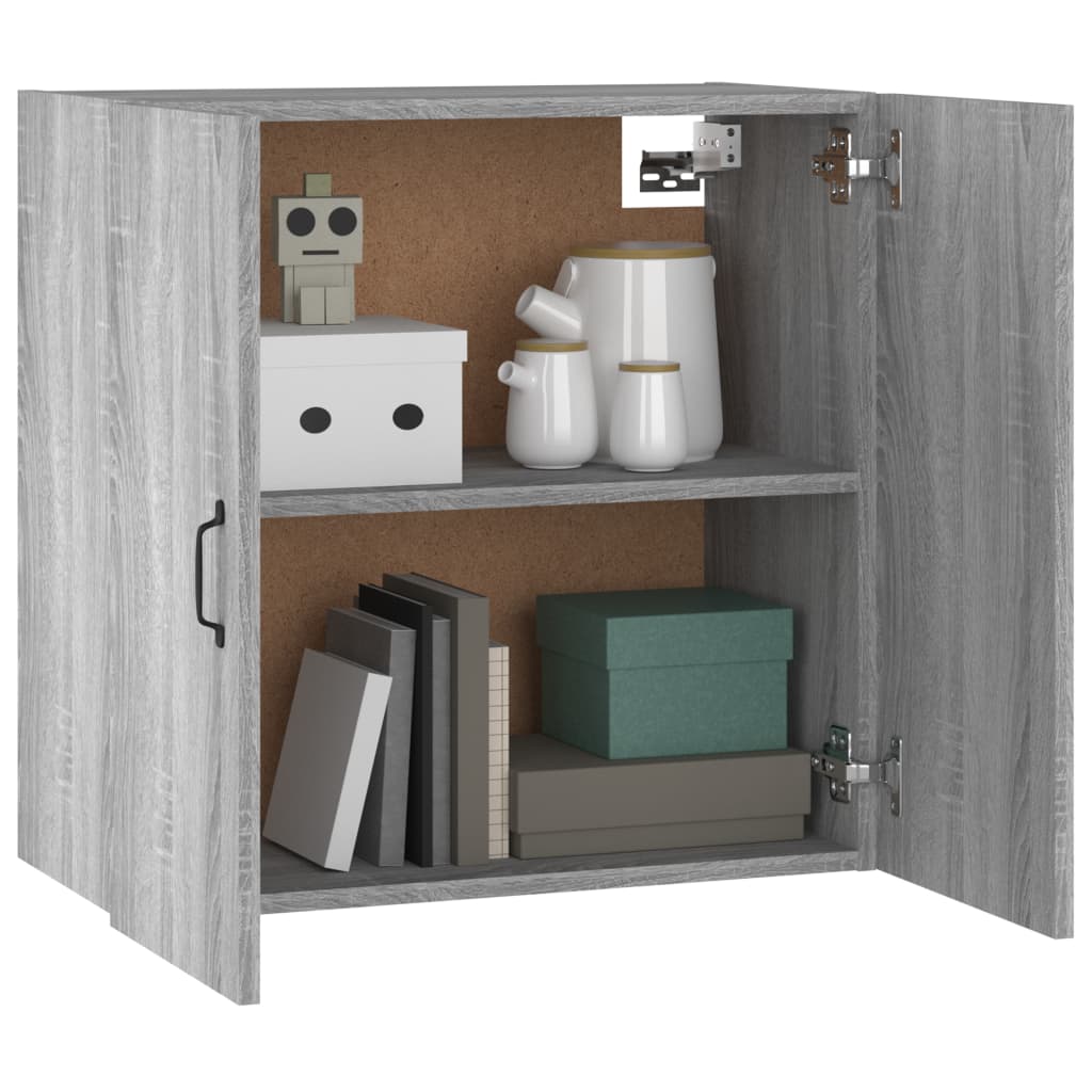 vidaXL Wandschrank Grau Sonoma 60x31x60 cm Holzwerkstoff