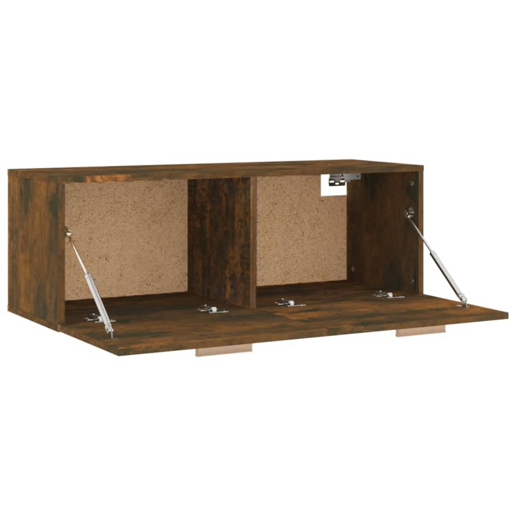 vidaXL Wandschrank Räuchereiche 100x36,5x35 cm Holzwerkstoff