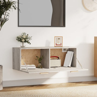 vidaXL Armoire murale gris Sonoma 100x36,5x35 cm Aggloméré