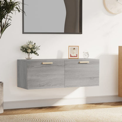 vidaXL Armoire murale gris Sonoma 100x36,5x35 cm Aggloméré