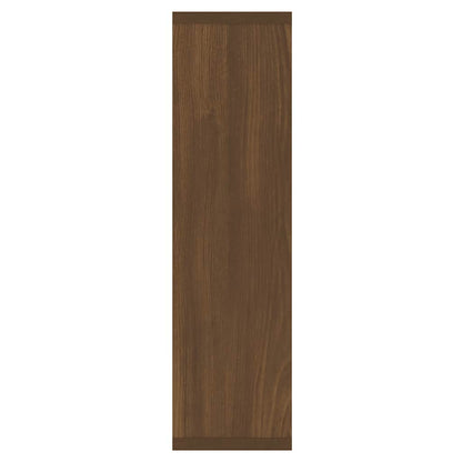 vidaXL Spiegelschrank mit LED Braun Eichen-Optik 76x15x55 cm