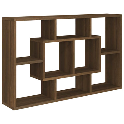 vidaXL Étagère murale marron aspect chêne 85x16x52,5 cm Bois d'ingénierie