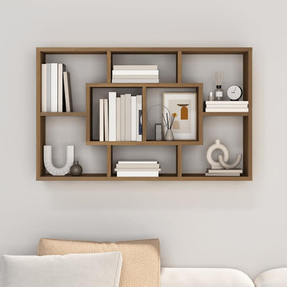 vidaXL Étagère murale marron aspect chêne 85x16x52,5 cm Bois d'ingénierie