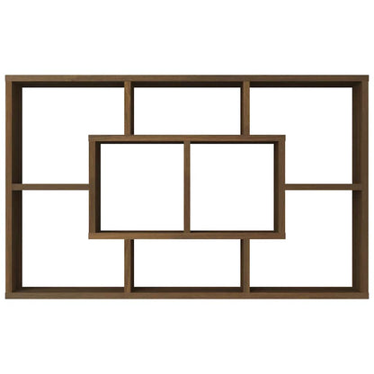 vidaXL Étagère murale marron aspect chêne 85x16x52,5 cm Bois d'ingénierie