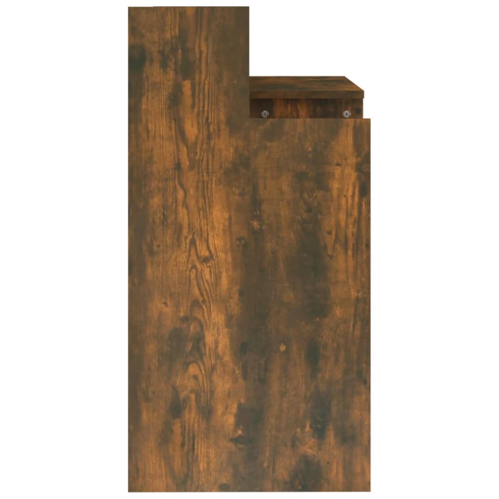 vidaXL Schreibtisch mit LEDs Räuchereiche 97x45x90 cm Holzwerkstoff