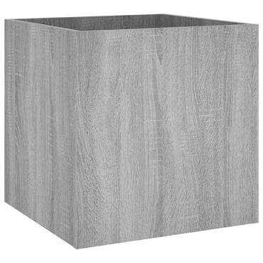 vidaXL Jardinière Gris Sonoma 40x40x40 cm Bois d'ingénierie