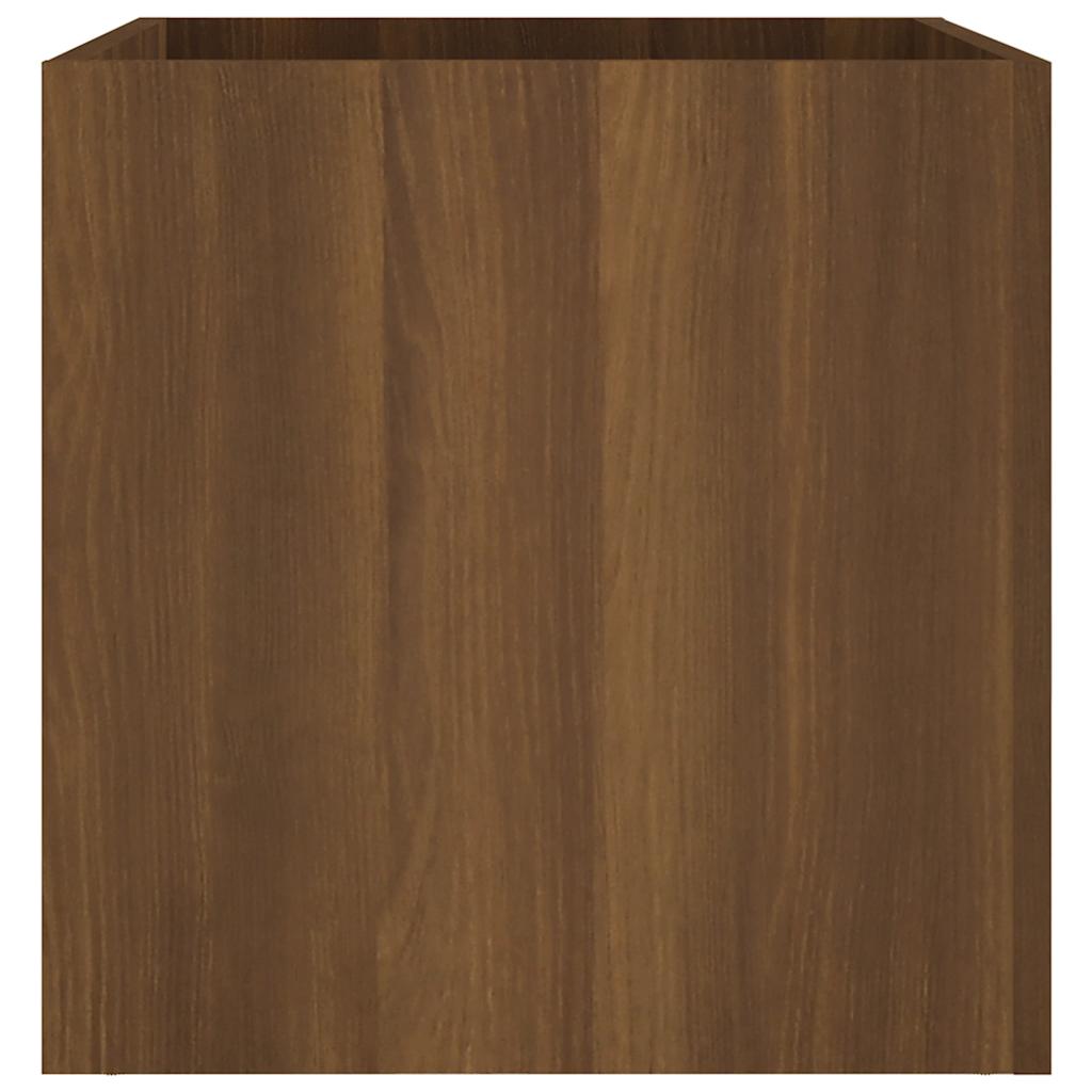 vidaXL Jardinière Marron Aspect chêne 40x40x40 cm Bois d'ingénierie