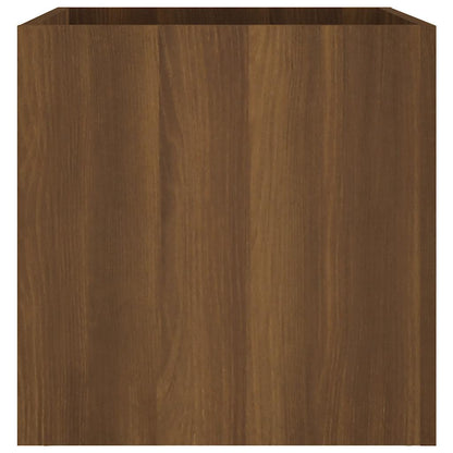 vidaXL Jardinière Marron Aspect chêne 40x40x40 cm Bois d'ingénierie
