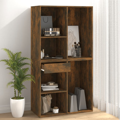 vidaXL Armoire à maquillage chêne fumé 80x40x75 cm Bois d'ingénierie