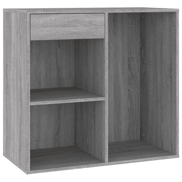 vidaXL Meuble de maquillage gris sonoma 80x40x75 cm Bois d'ingénierie