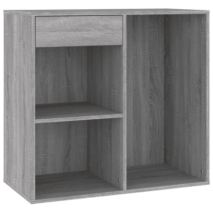 vidaXL Meuble de maquillage gris sonoma 80x40x75 cm Bois d'ingénierie