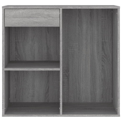 vidaXL Meuble de maquillage gris sonoma 80x40x75 cm Bois d'ingénierie