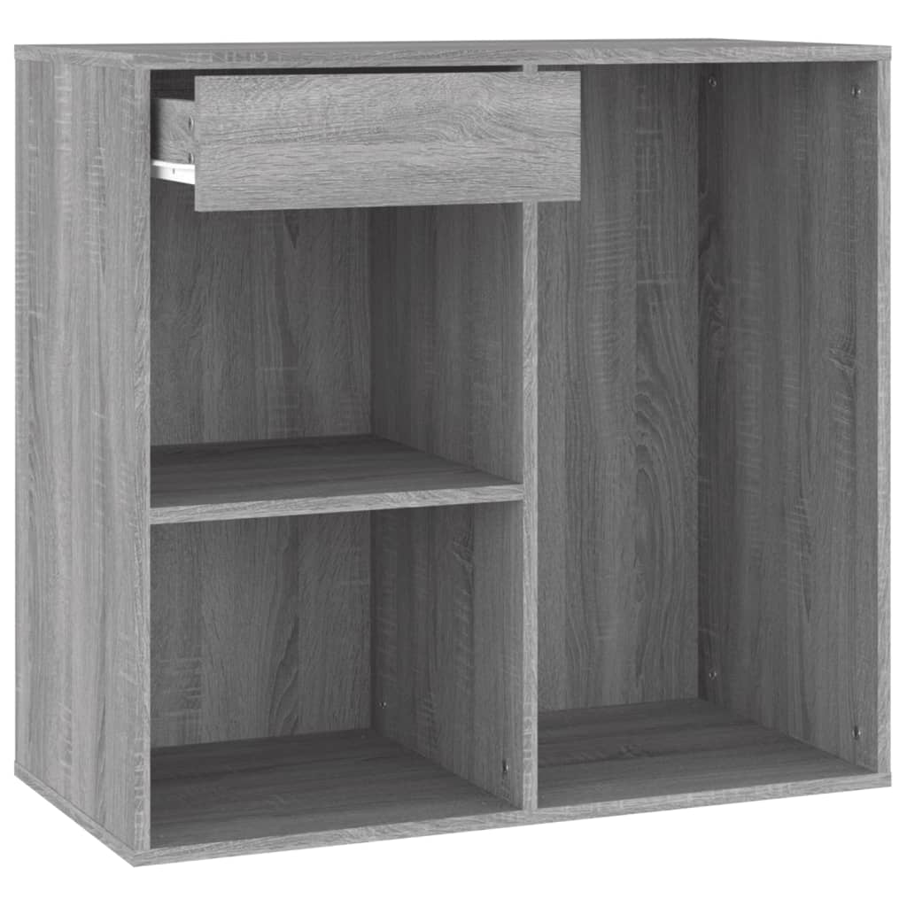 vidaXL Meuble de maquillage gris sonoma 80x40x75 cm Bois d'ingénierie