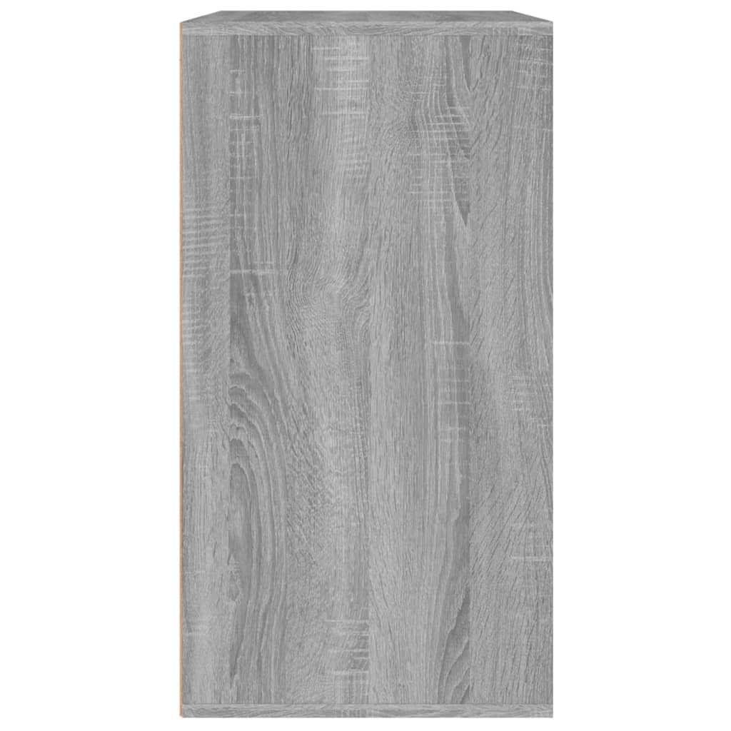 vidaXL Meuble de maquillage gris sonoma 80x40x75 cm Bois d'ingénierie