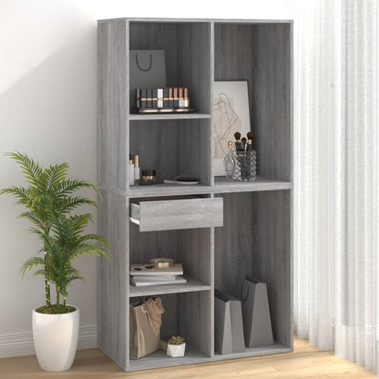 vidaXL Meuble de maquillage gris sonoma 80x40x75 cm Bois d'ingénierie