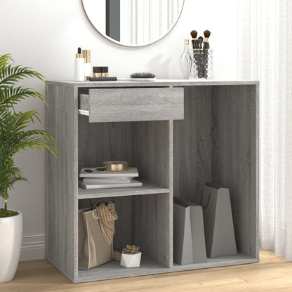 vidaXL Meuble de maquillage gris sonoma 80x40x75 cm Bois d'ingénierie