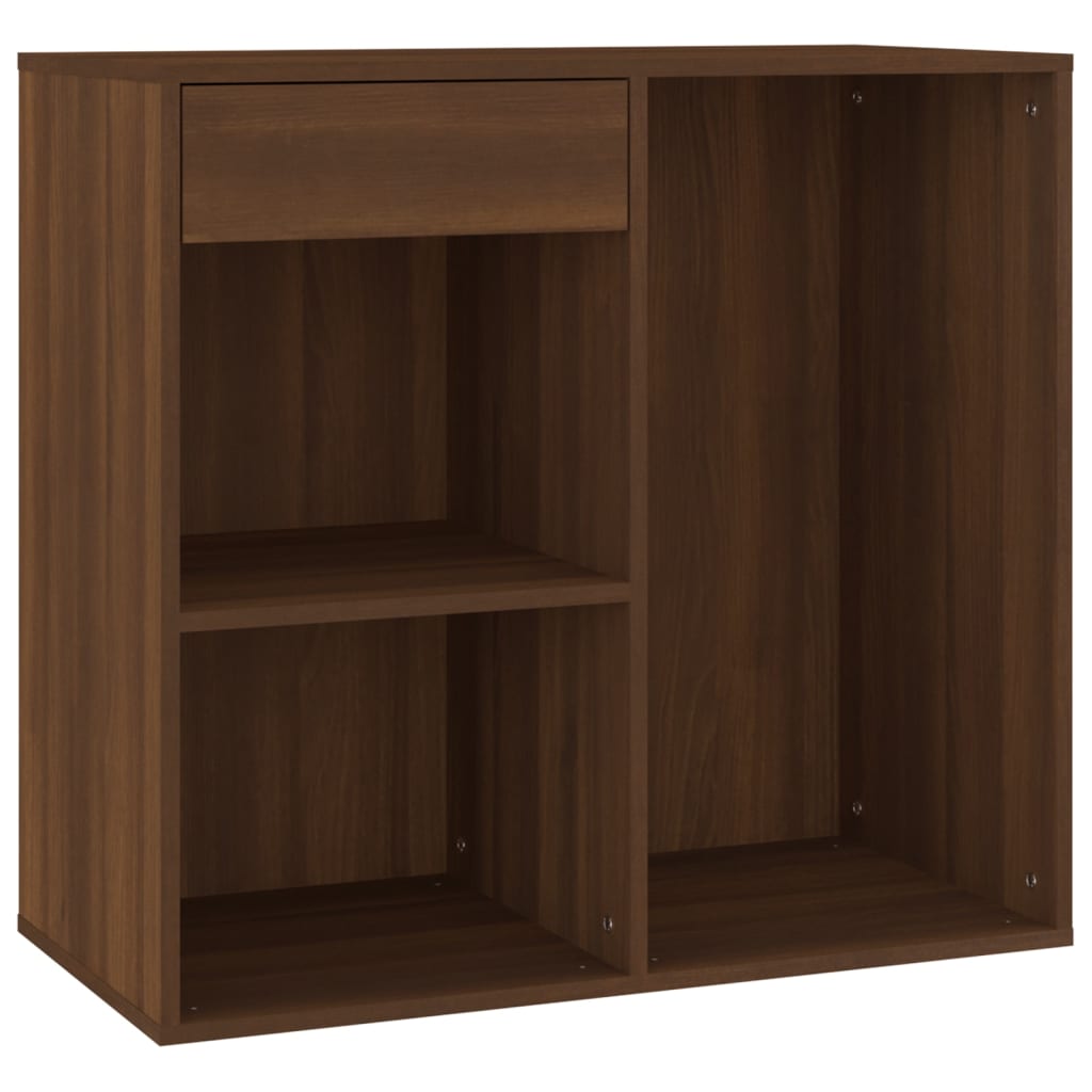 vidaXL Meuble de maquillage Marron Chêne 80x40x75 cm Bois d'ingénierie