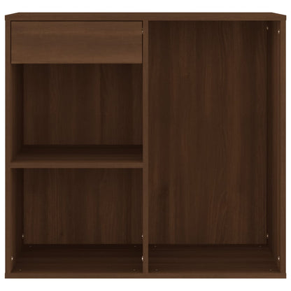 vidaXL Meuble de maquillage Marron Chêne 80x40x75 cm Bois d'ingénierie