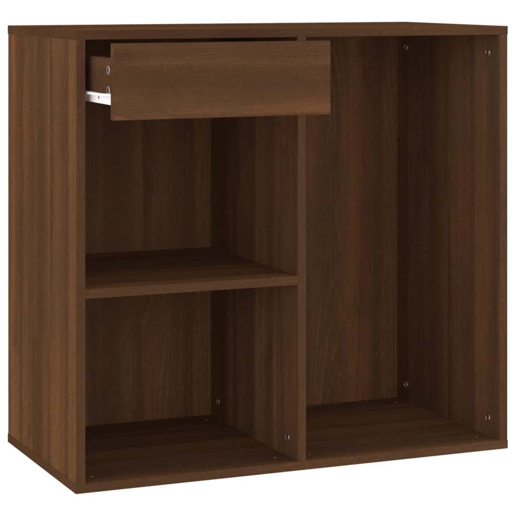vidaXL Meuble de maquillage Marron Chêne 80x40x75 cm Bois d'ingénierie
