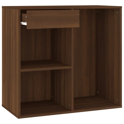 vidaXL Meuble de maquillage Marron Chêne 80x40x75 cm Bois d'ingénierie