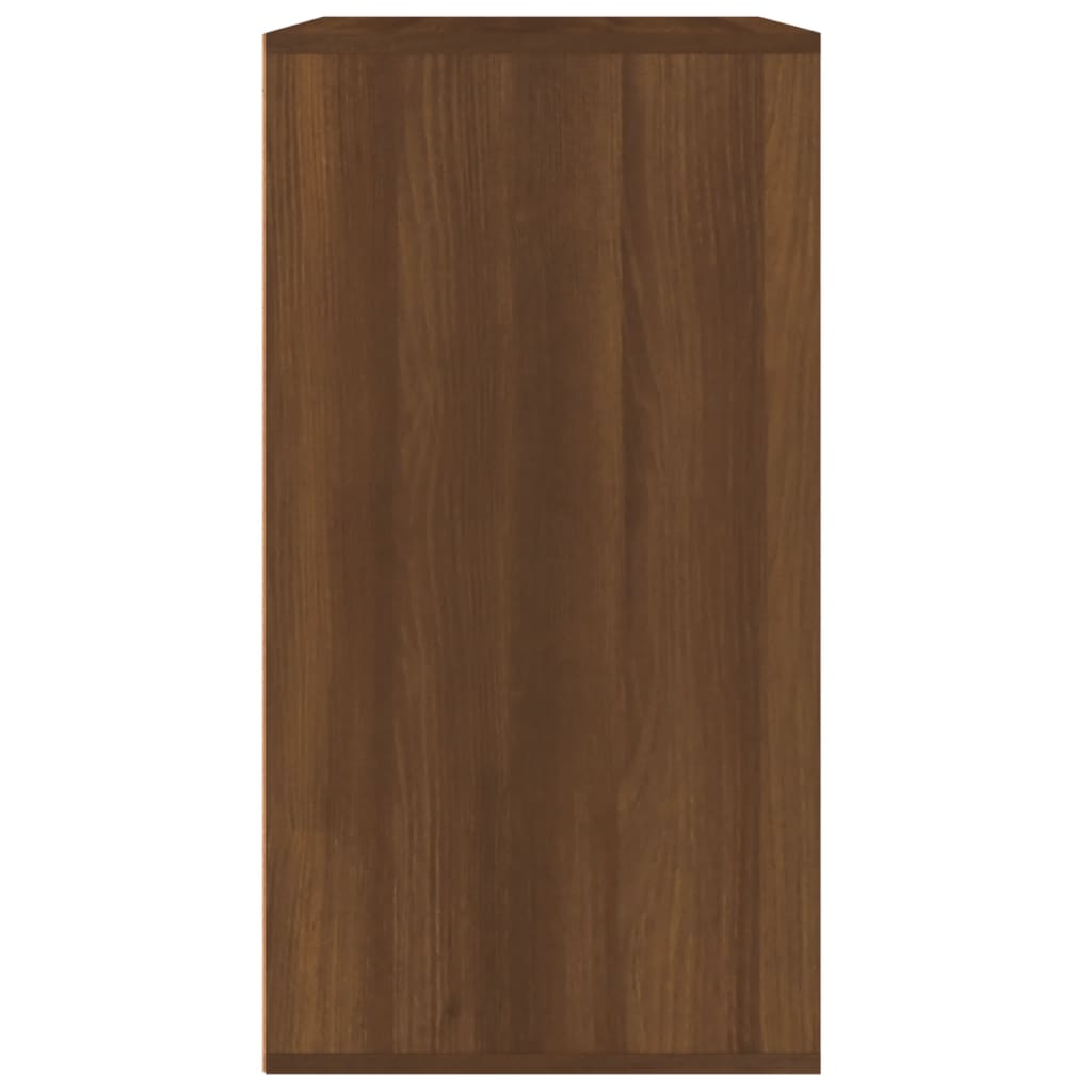 vidaXL Meuble de maquillage Marron Chêne 80x40x75 cm Bois d'ingénierie