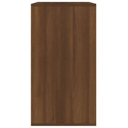 vidaXL Meuble de maquillage Marron Chêne 80x40x75 cm Bois d'ingénierie