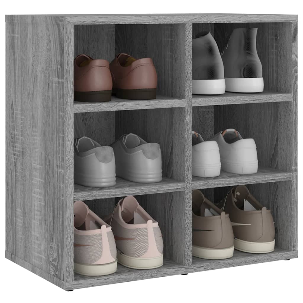 vidaXL Schuhregal Grau Sonoma 52,5x30x50 cm
