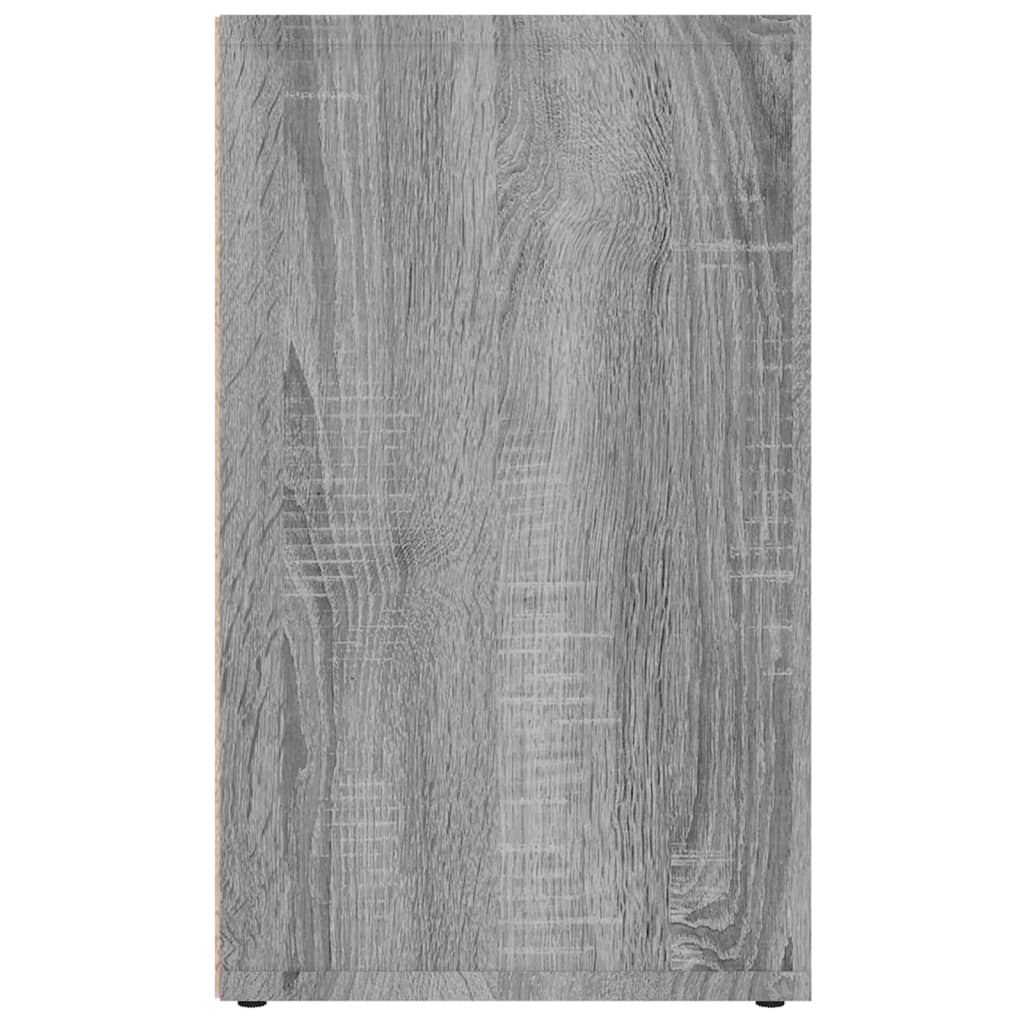 vidaXL Schuhregale 2 Stk. Grau Sonoma 52,5x30x50 cm