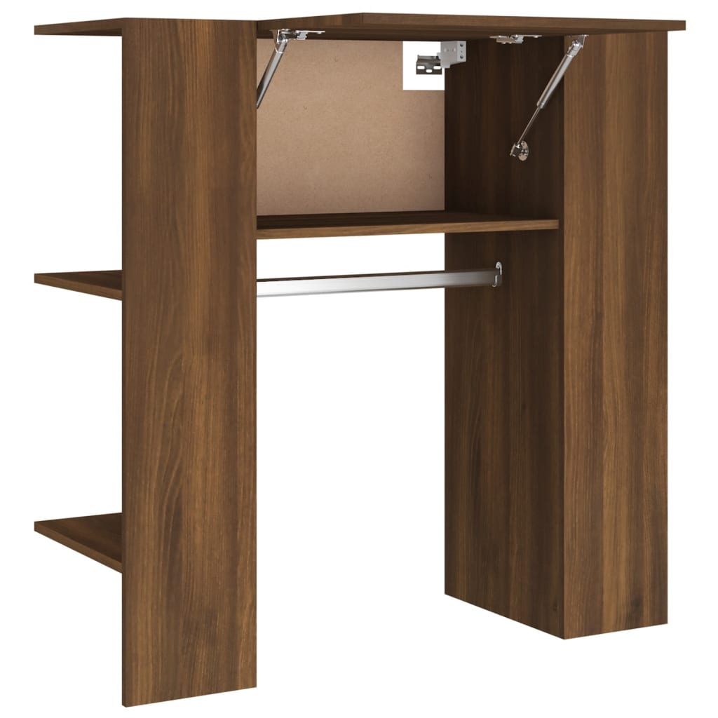 vidaXL Armoire de couloir marron aspect chêne 97,5x37x99 cm bois d'ingénierie