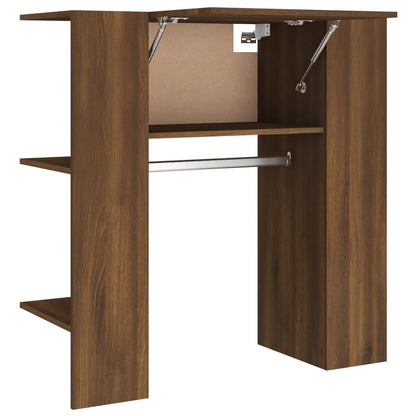 vidaXL Armoire de couloir marron aspect chêne 97,5x37x99 cm bois d'ingénierie