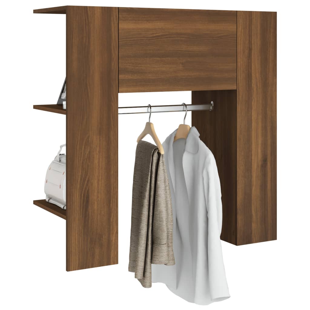 vidaXL Armoire de couloir marron aspect chêne 97,5x37x99 cm bois d'ingénierie