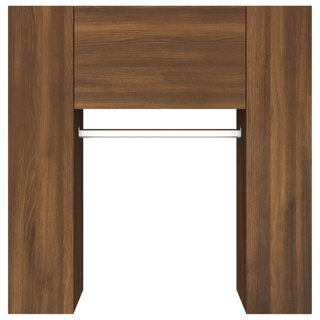 vidaXL Armoire de couloir marron aspect chêne 97,5x37x99 cm bois d'ingénierie