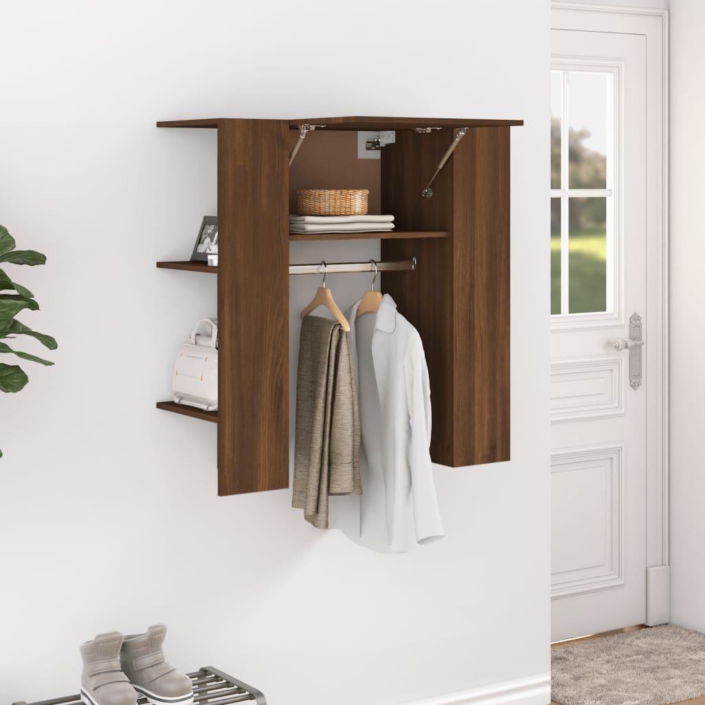 vidaXL Armoire de couloir marron aspect chêne 97,5x37x99 cm bois d'ingénierie