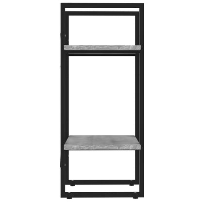 vidaXL Bücherregal 2 Fächer Grau Sonoma 40x30x70 cm Holzwerkstoff