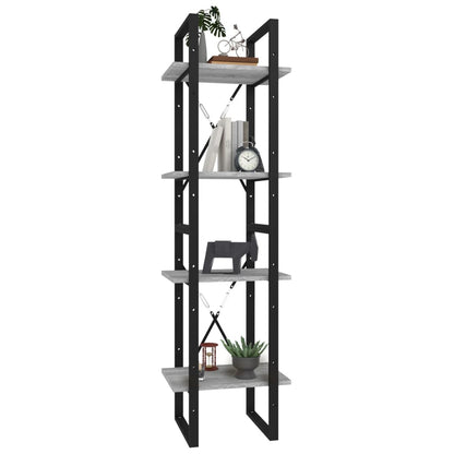 vidaXL Étagère à 4 niveaux gris sonoma 40x30x140 cm Bois d'ingénierie