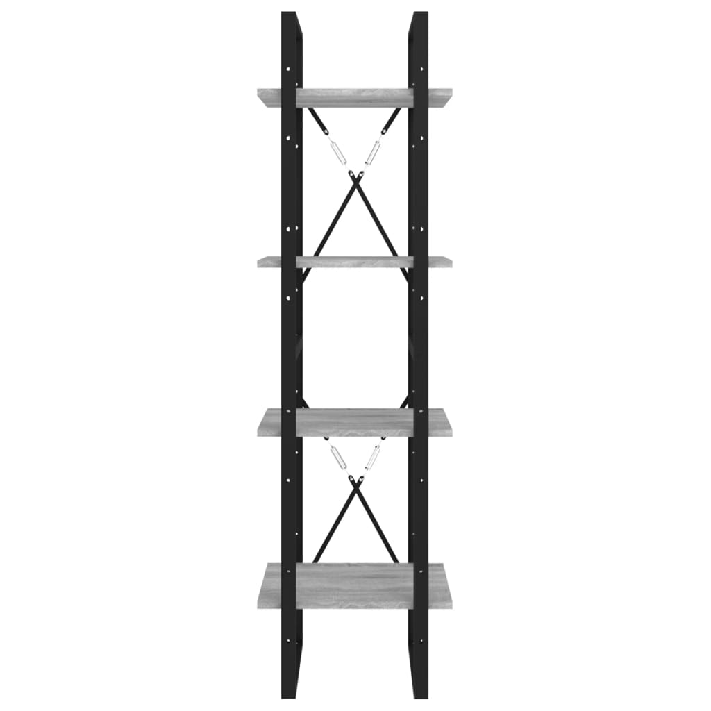 vidaXL Étagère à 4 niveaux gris sonoma 40x30x140 cm Bois d'ingénierie