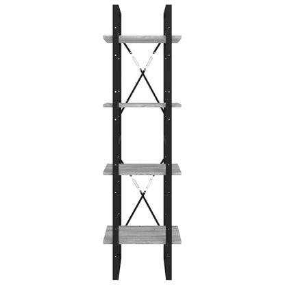 vidaXL Étagère à 4 niveaux gris sonoma 40x30x140 cm Bois d'ingénierie