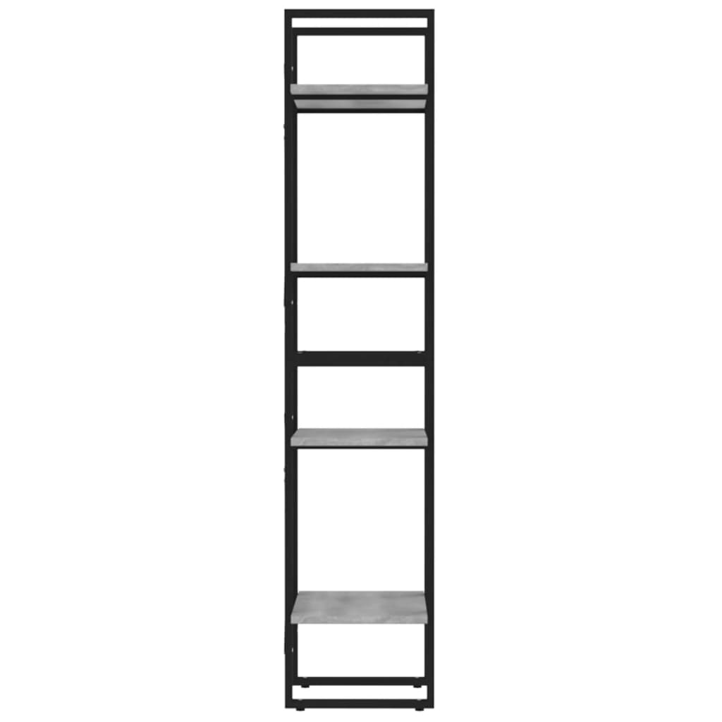 vidaXL Étagère à 4 niveaux gris sonoma 40x30x140 cm Bois d'ingénierie