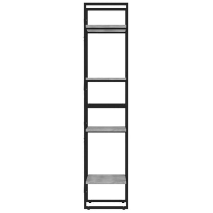 vidaXL Étagère à 4 niveaux gris sonoma 40x30x140 cm Bois d'ingénierie
