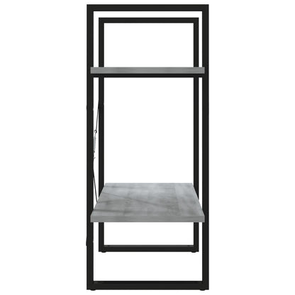 vidaXL Bücherregal 2 Fächer Grau Sonoma 60x30x70 cm Holzwerkstoff