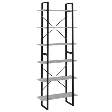 vidaXL Hochschrank Grau Sonoma 80x30x210 cm Holzwerkstoff
