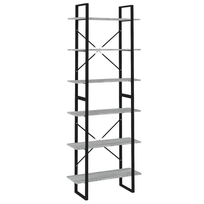 vidaXL Hochschrank Grau Sonoma 80x30x210 cm Holzwerkstoff