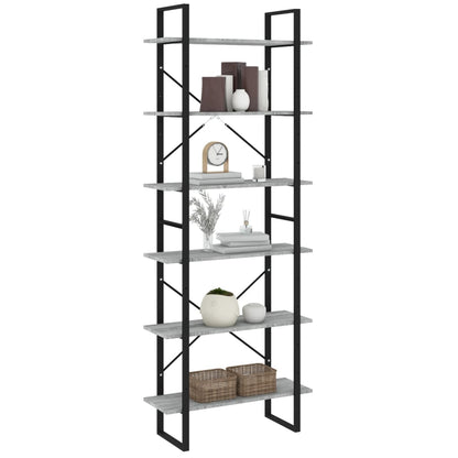 vidaXL Hochschrank Grau Sonoma 80x30x210 cm Holzwerkstoff