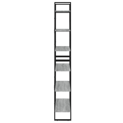 vidaXL Hochschrank Grau Sonoma 80x30x210 cm Holzwerkstoff