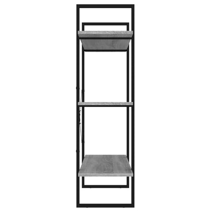 vidaXL Bücherregal Grau Sonoma 100x30x105 cm Holzwerkstoff