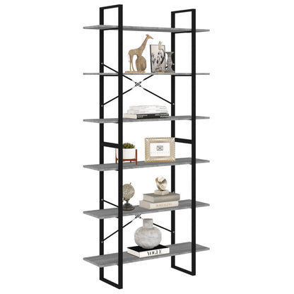 vidaXL Armoire haute gris Sonoma 100x30x210 cm Aggloméré